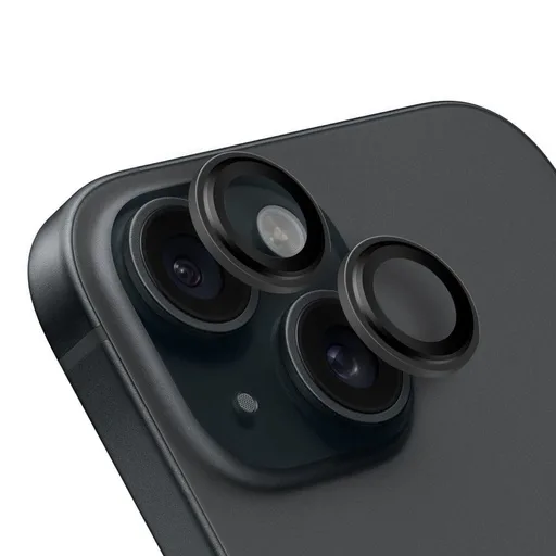 Apple iPhone 15 & iPhone 15 Plus OBAL:ME kameravédő (Fekete)