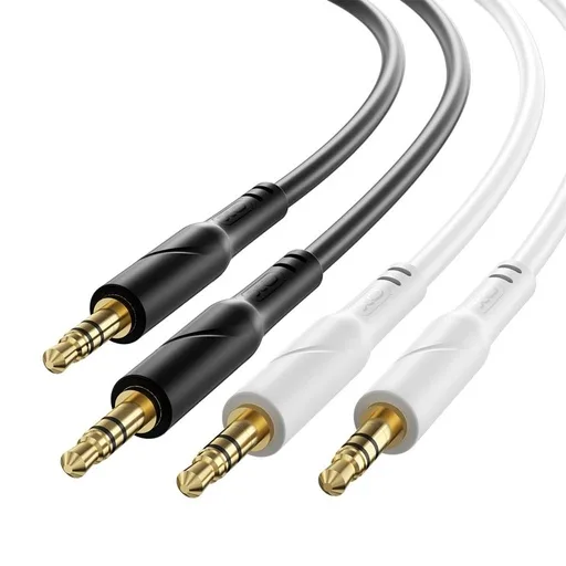XO NB-R271 audio kábel 3,5 mm - 3,5 mm egyenes (Fehér) - 1m