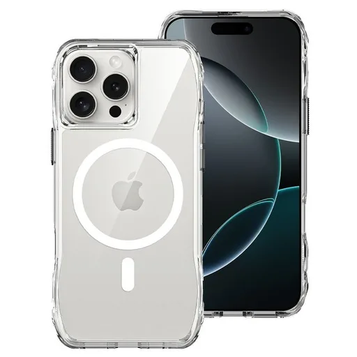 Apple iPhone 15 ROAR Slim Defender MagSafe hátlap tok (Átlátszó)