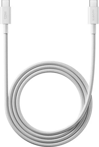 Xiaomi BHR087KGL fonott USB-C – USB-C kábel 6A (Fehér) - 1m
