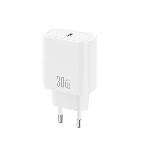 XO CE41(EU) hálózati gyorstöltő (Fehér) - 30W, 1xUSB-C