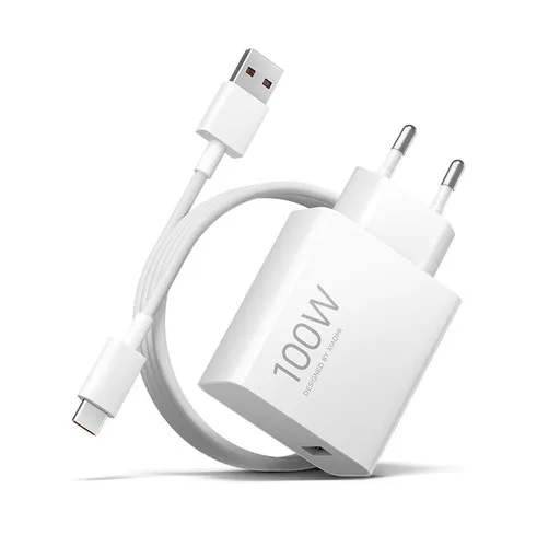 Xiaomi hálózati gyorstöltő szett USB-A + Type-C kábel (Fehér) - 100W