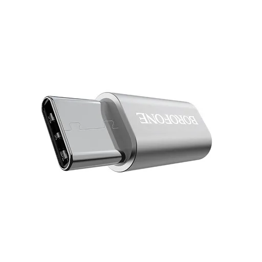 Borofone BV4 átalakító (type-C, MicroUSB), ezüst
