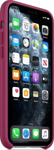 Apple iPhone 11 Pro (5,8") silicone gyári hátlap tok, gránátalma - MXM62ZM/A