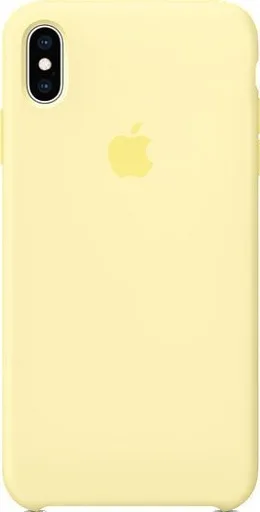 Apple iPhone X/XS silicone gyári hátlap tok, lágy sárga - MUJV2ZM/A