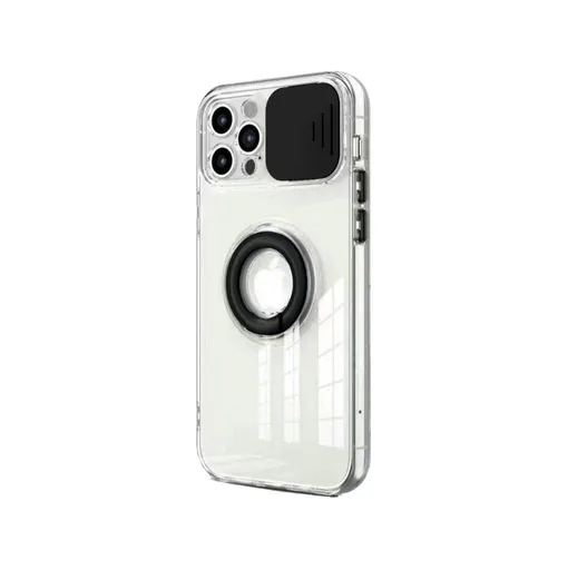 Samsung Galaxy A71 lens bumper hátlap tok, (Fekete)