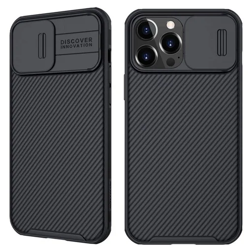 Apple iPhone 13 Pro Max Nillkin Camshield Pro hátlap tok (Fekete)