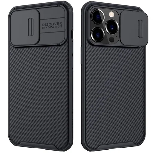 Apple iPhone 13 Pro Nillkin Camshield Pro hátlap tok (Fekete)