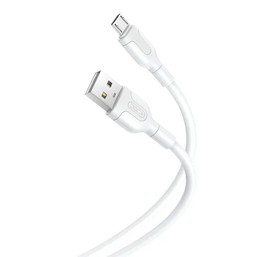 XO NB212 micro USB adatkábel (Fehér) – 2.1A