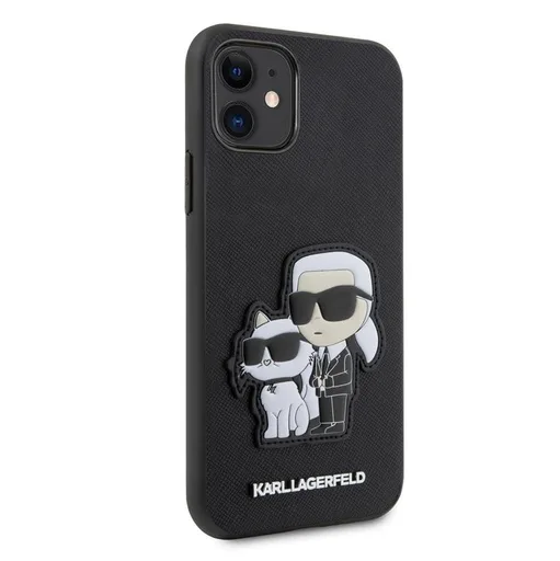 Apple iPhone 11 Karl Lagerfeld PU Saffiano Karl and Choupette NFT tok (Fekete) – KLHCN61SANKCPK