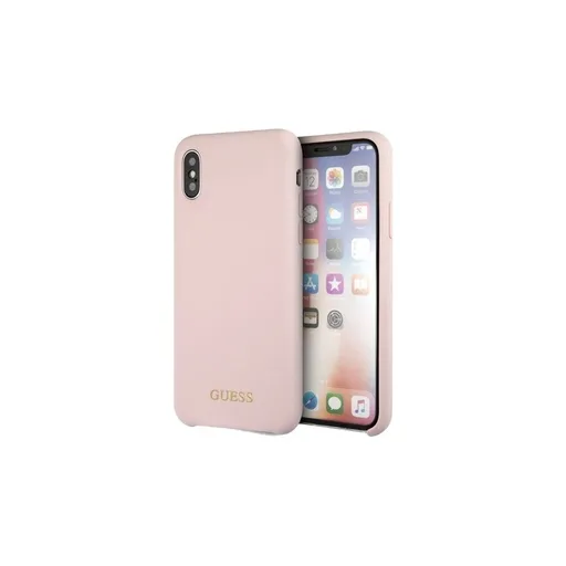 Apple iPhone X/XS Guess szilikon hátlap tok (Rózsaszín) - GUHCPXLSGLPI