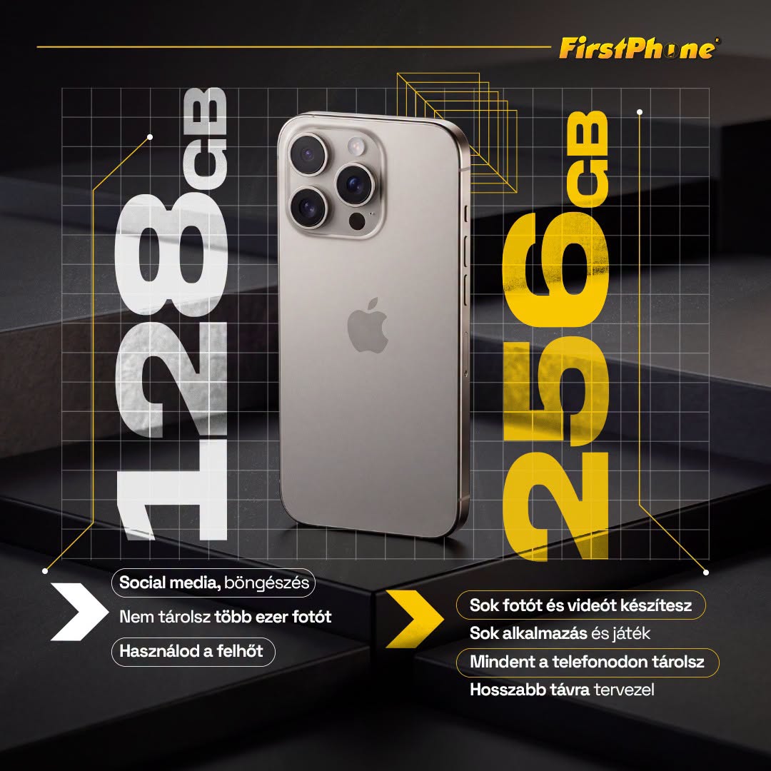 128 vagy 256 GB? 📱 Válaszd ki a Neked valót!