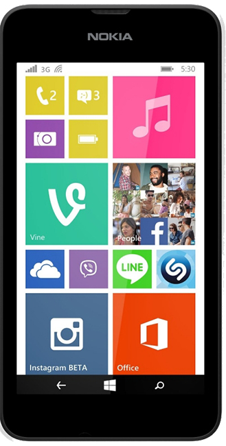 Nokia Lumia 530 (Fehér)