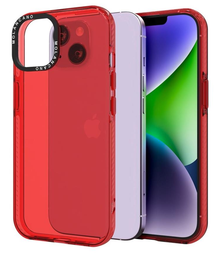 Apple iPhone 13 MOLAN CANO rainbow TPU hátlap tok (Piros)