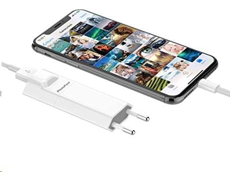 Photofast iOS microSD bővíthető Photocube smart adatmentő, Fehér back