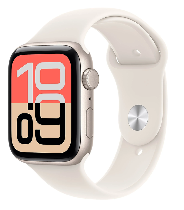 Apple Watch SE 3 40mm Aluminium Starlight with Sport Strap Starlight S/M MEH34