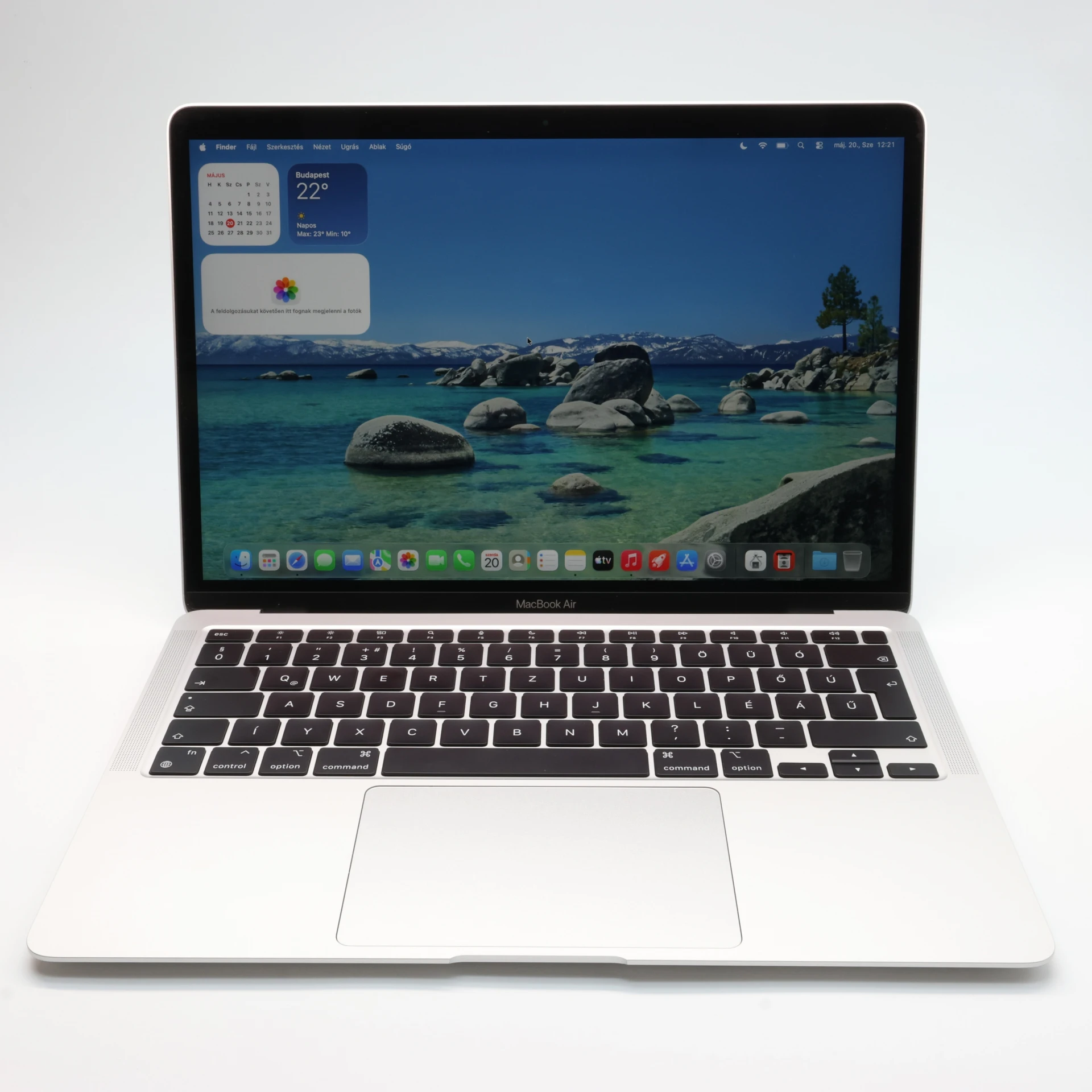 Apple MacBook Air 13″ 2020 HUN, 256 GB, Silver, M1, 8 GB, SSD, "A"