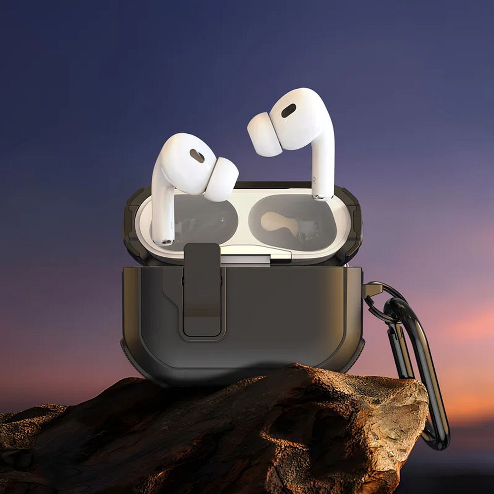 Apple AirPods 4 Dux Ducis Pepc tok (Fekete)