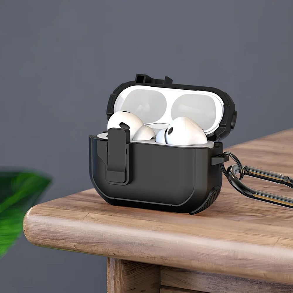 Apple AirPods 4 Dux Ducis Pepc tok (Fekete)
