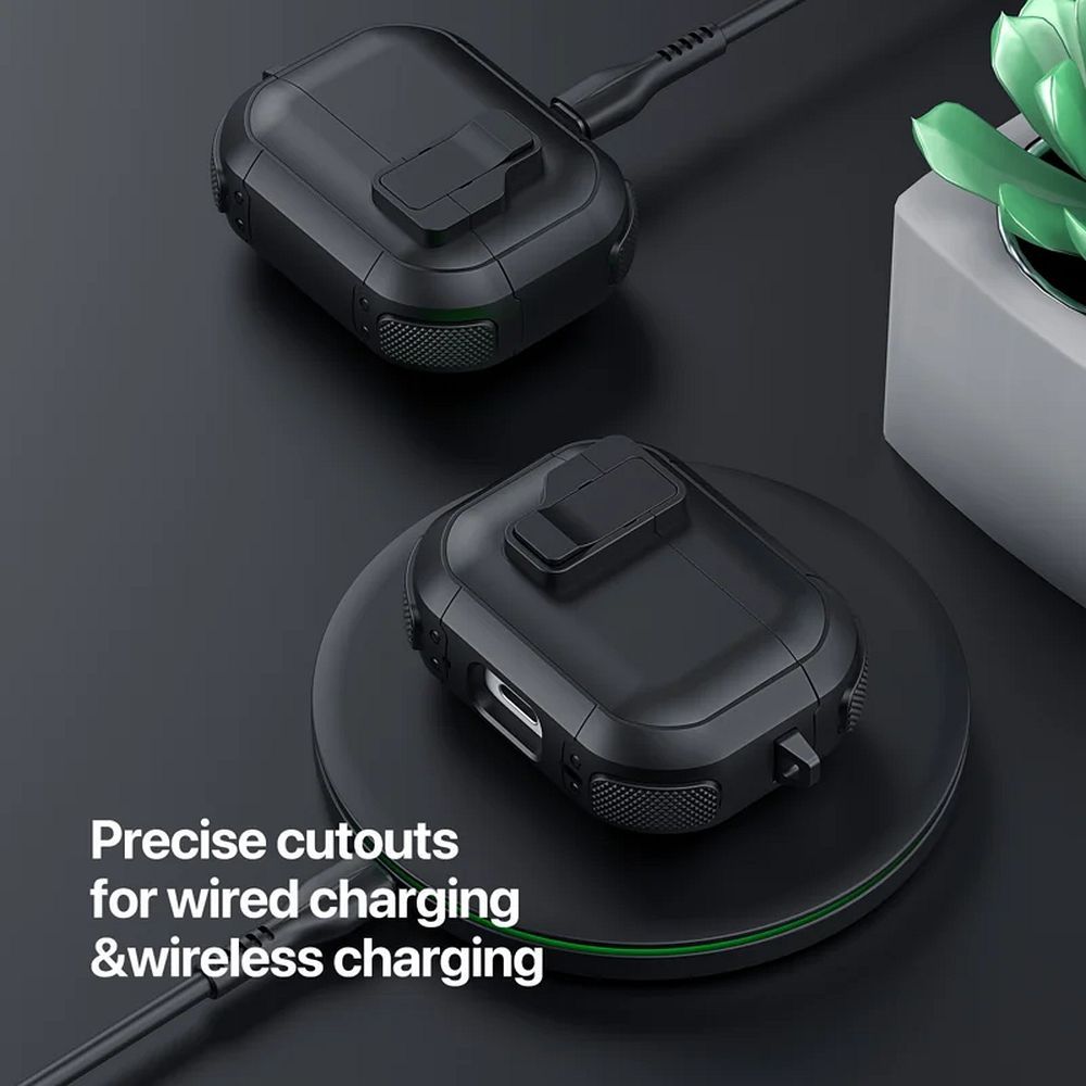 Apple AirPods 4 Dux Ducis Pepc tok (Fekete)