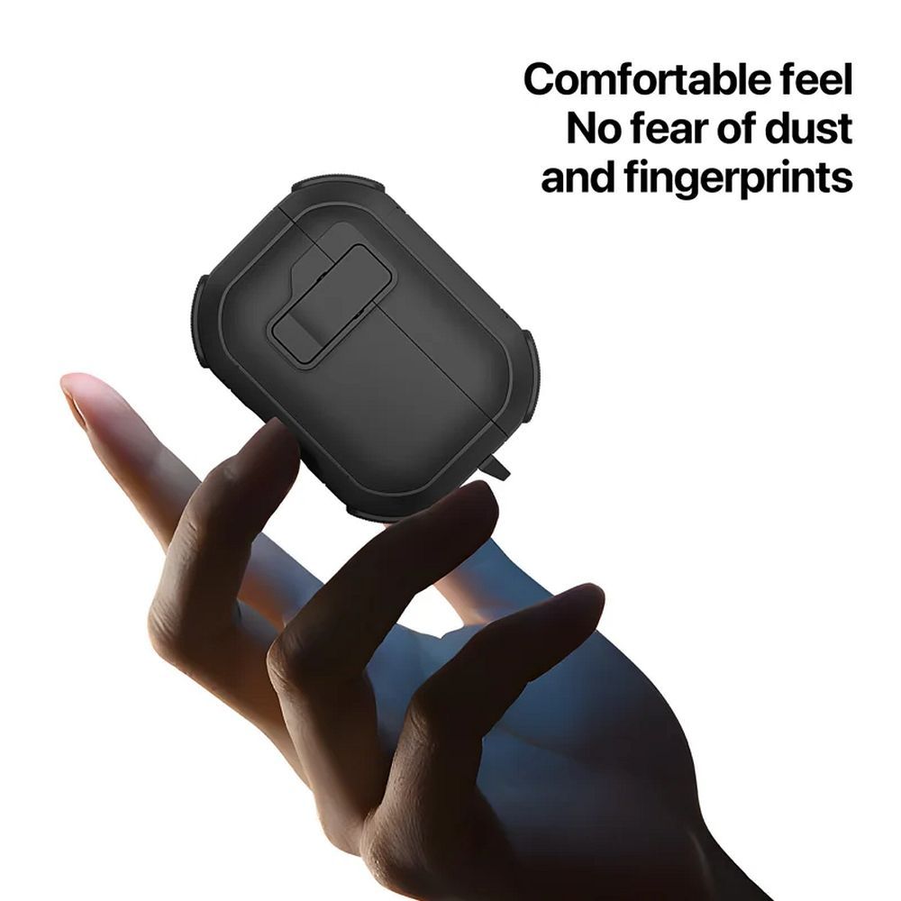 Apple AirPods 4 Dux Ducis Pepc tok (Fekete)