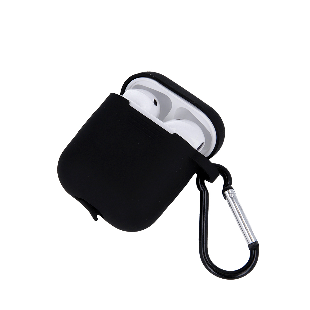 Apple AirPods / AirPods 2 szilikon tok (Fekete)