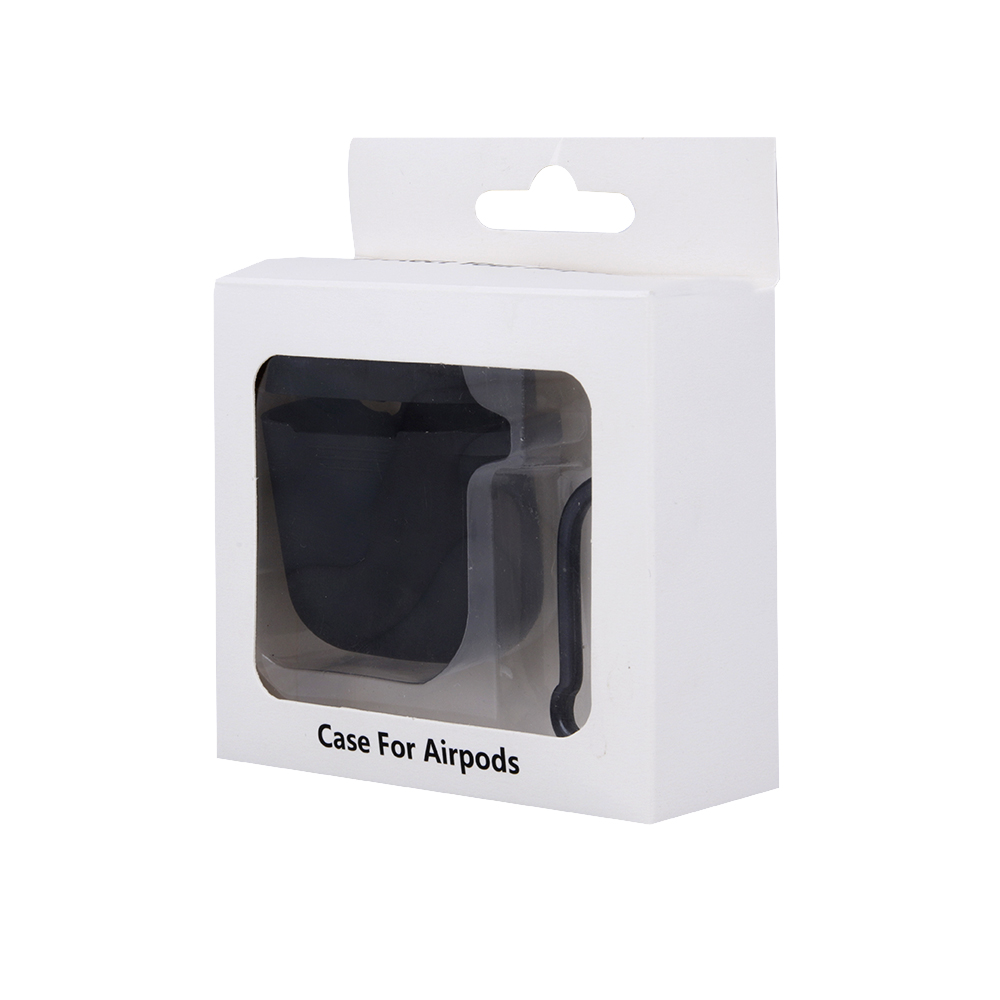 Apple AirPods / AirPods 2 szilikon tok (Fekete)
