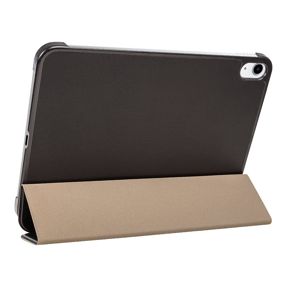 Apple iPad 10.9 2022 / iPad 11 2025 Tactial Tri Fold tablet tok (Fekete)