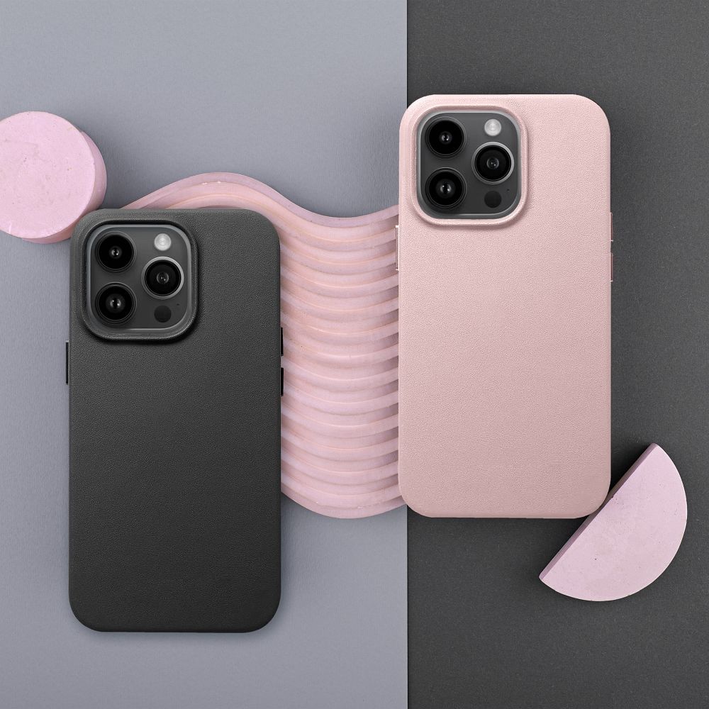 Apple iPhone 11 Leather Mag magsafe hátlap tok (Fekete)