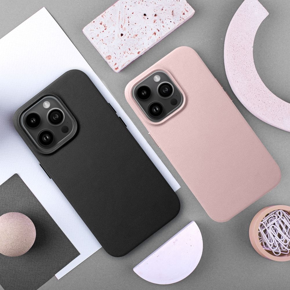 Apple iPhone 11 Leather Mag magsafe hátlap tok (Fekete)