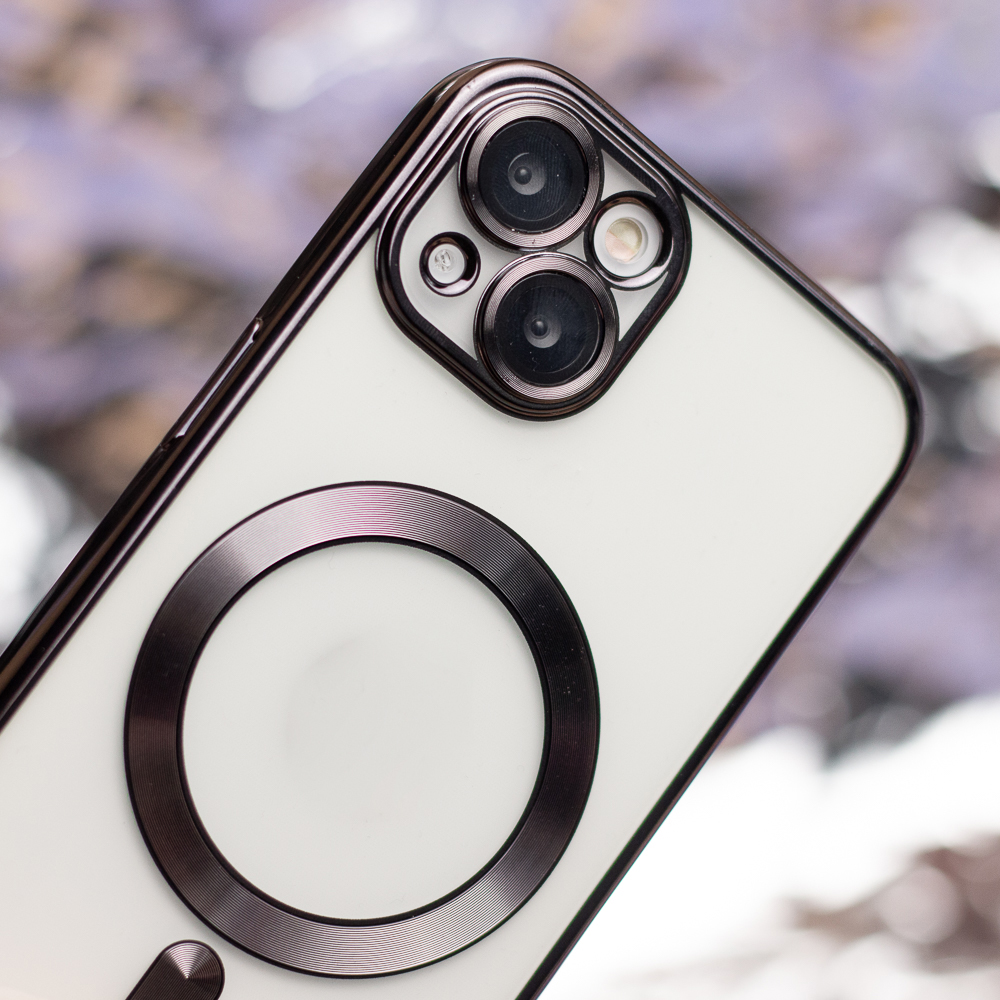 Apple iPhone 11 Color Chrome Magsafe hátlap tok (Fekete)