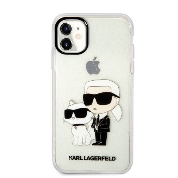 Apple iPhone 11 Karl Lagerfeld IML Glitter Karl and Choupette NFT tok (Átlátszó) – KLHCN61HNKCTGT 0