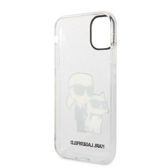 Apple iPhone 11 Karl Lagerfeld IML Glitter Karl and Choupette NFT tok (Átlátszó) – KLHCN61HNKCTGT 4