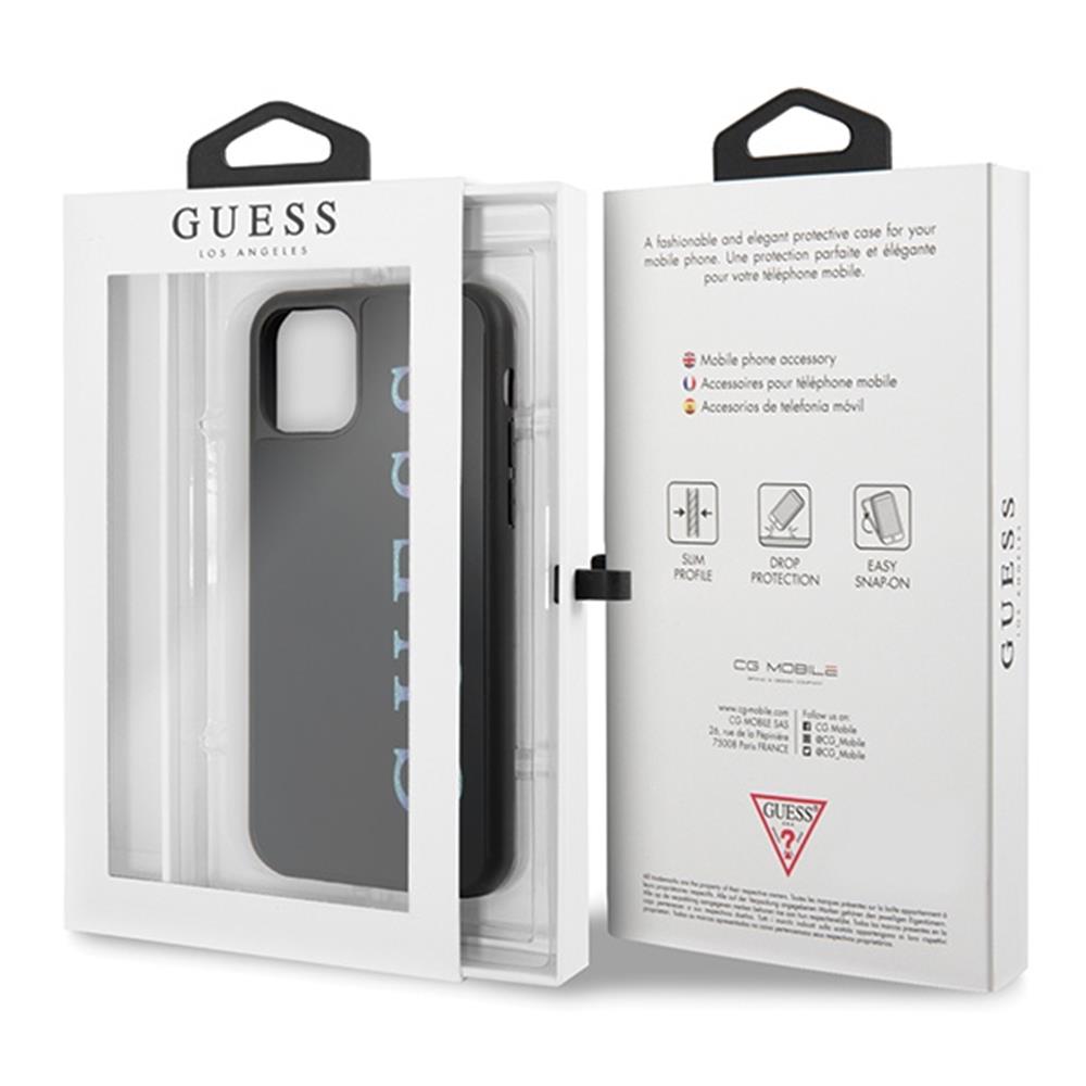 Apple iPhone 11 Pro GUESS iridescent prémium hátlap tok (Fekete - GUHCN58LGMLBK) 1