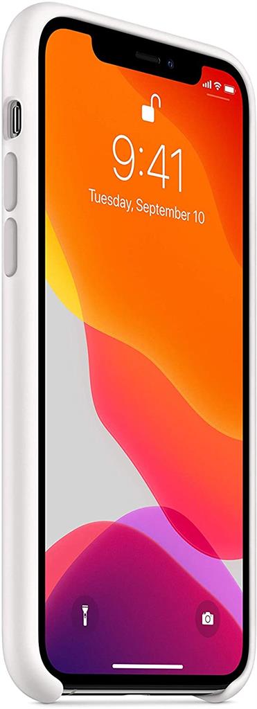 Apple iPhone 11 Pro (5,8") silicone gyári hátlap tok, fehér - MWYL2ZM/A 0