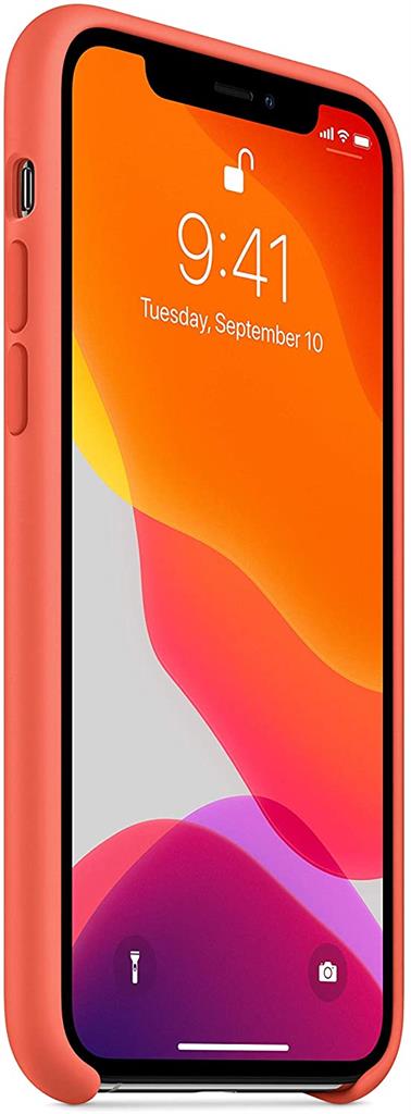 Apple iPhone 11 Pro silicone gyári hátlap tok, (klementin - MWYQ2ZM/A) 0