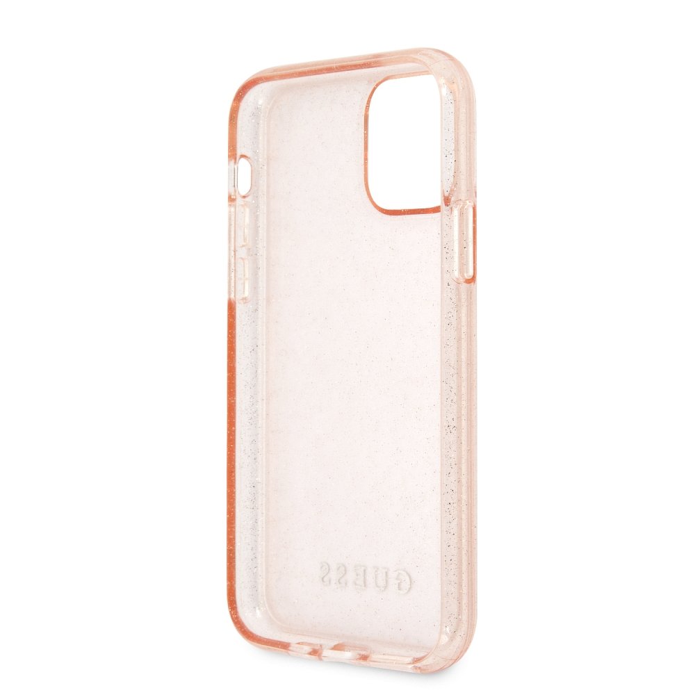 Apple iPhone 11 Pro Max Guess Original Faceplate tok (Rózsaszín) - GUHCN65PCGLPI