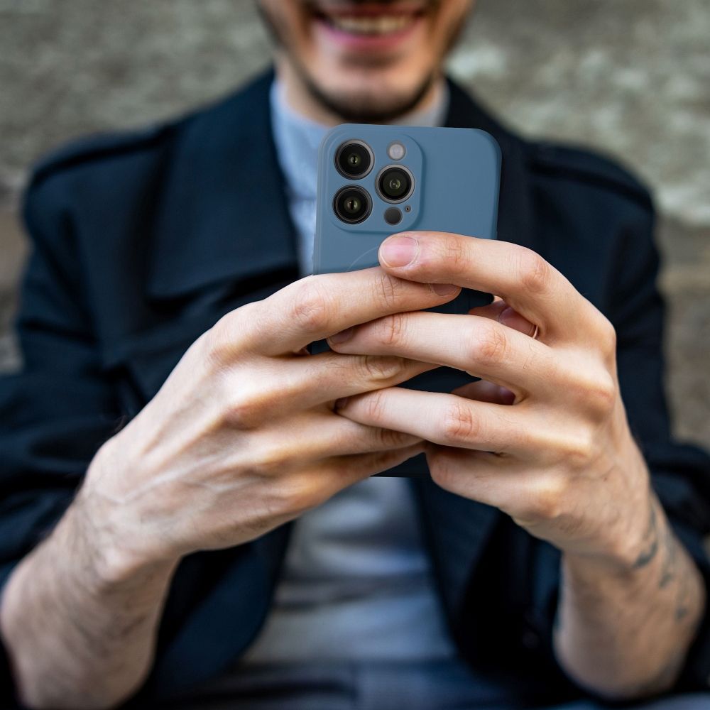 Apple iPhone 11 Silicone mag cover magsafe hátlap tok (Kék)