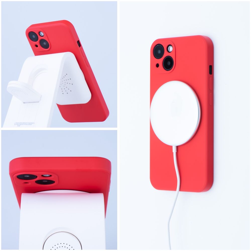 Apple iPhone 11 Silicone mag cover magsafe hátlap tok (Piros)