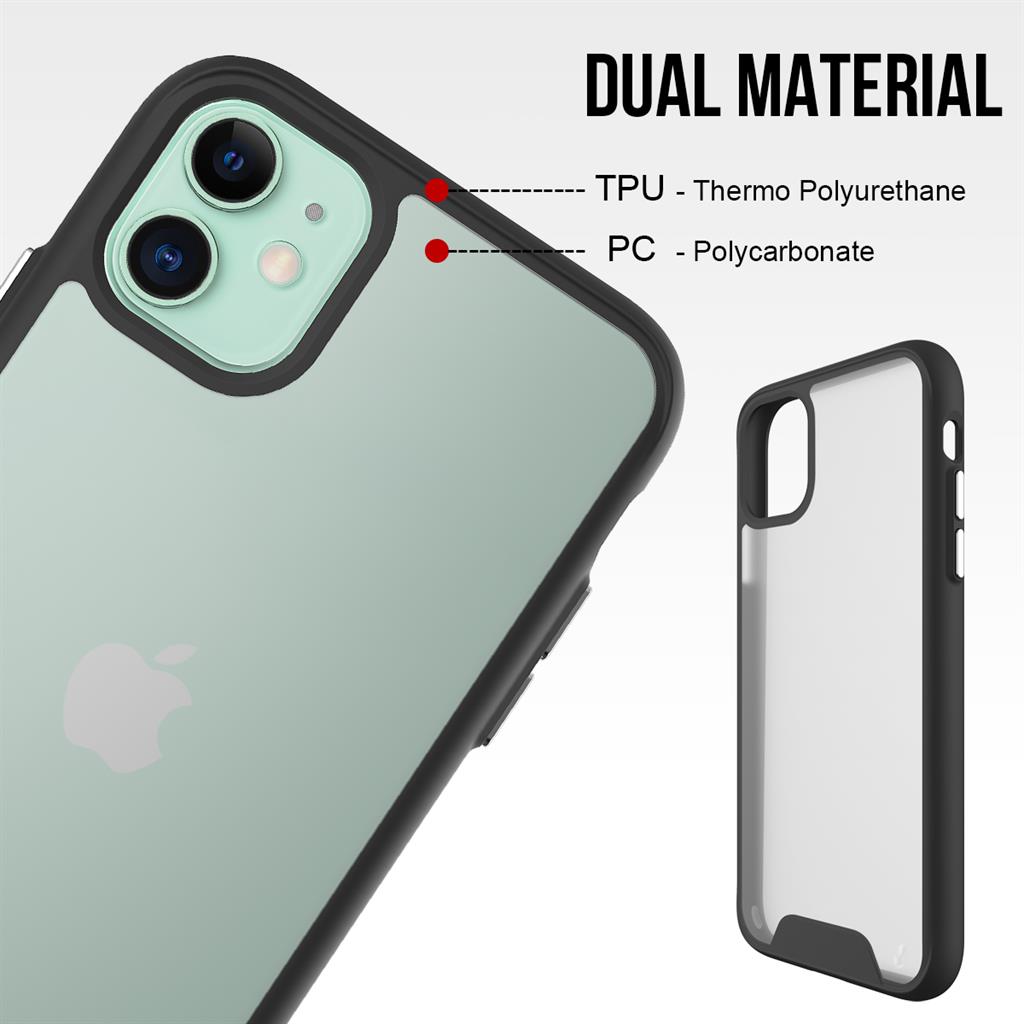 Apple iPhone 11 TOKO Silk hátlap tok (Fekete)