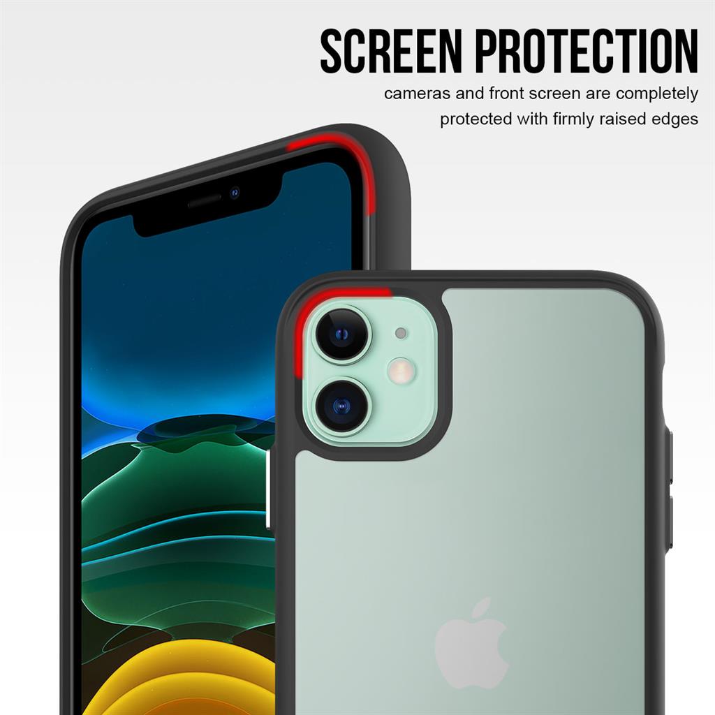 Apple iPhone 11 TOKO Silk hátlap tok (Fekete)