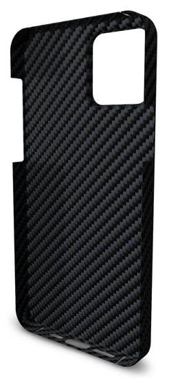 Apple iPhone 12 aramid carbon magsafe ütésálló hátlap tok (Fekete)