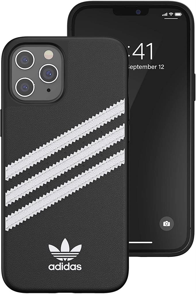 Apple iPhone 12 Pro Max Adidas Moulded prémium hátlap tok, (Fekete)