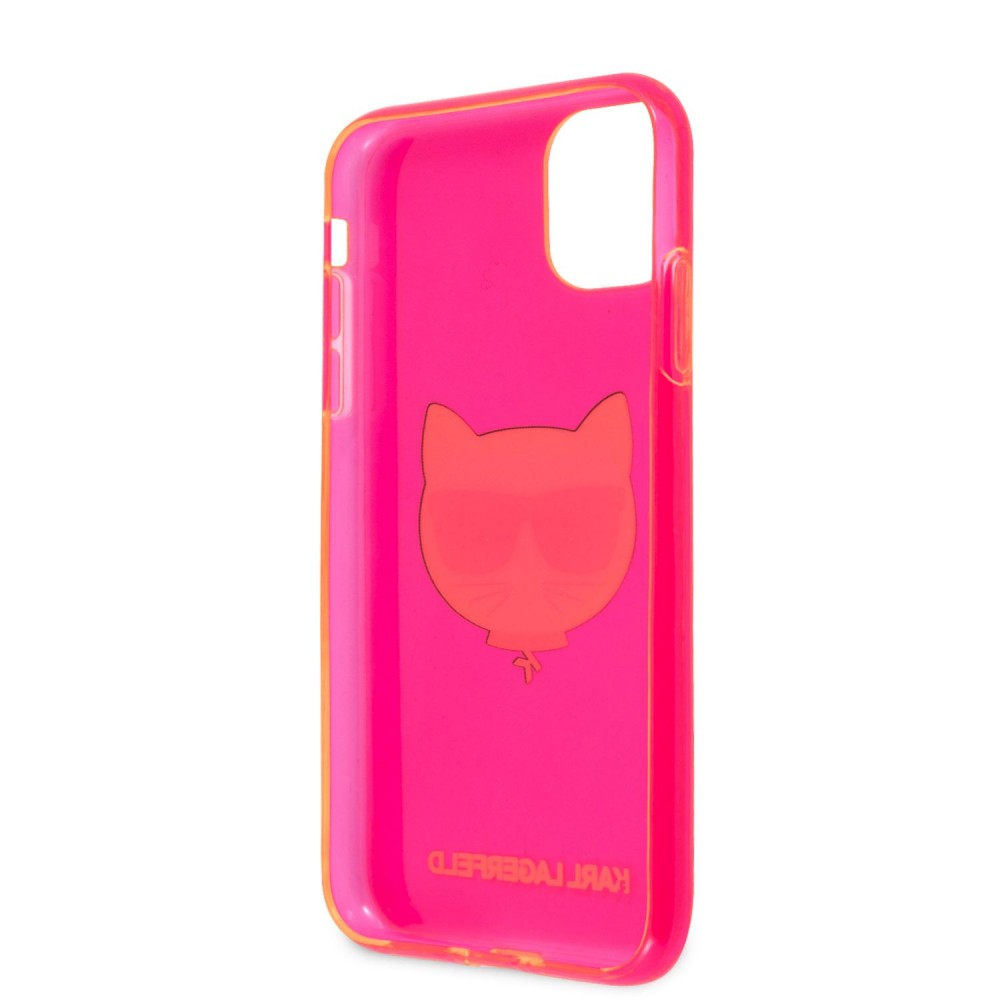 Apple iPhone 12 Pro Max Karl Lagerfeld TPU Choupette Head tok (Rózsaszín - KLHCP12LCHTRP)