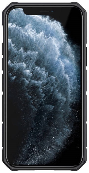Apple iPhone 12 Pro Max Nillkin camshield armor hátlap tok (Fekete)