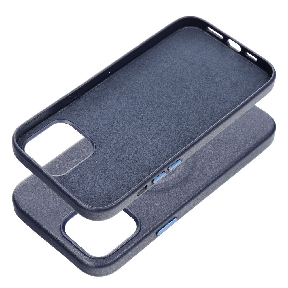 Apple iPhone 12 Pro Max Roar Leather magsafe hátlap tok (Kék)