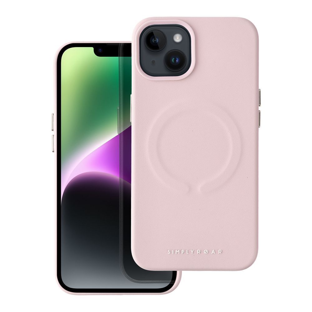 Apple iPhone 12 Pro Max Roar Leather magsafe hátlap tok (Rózsaszín)