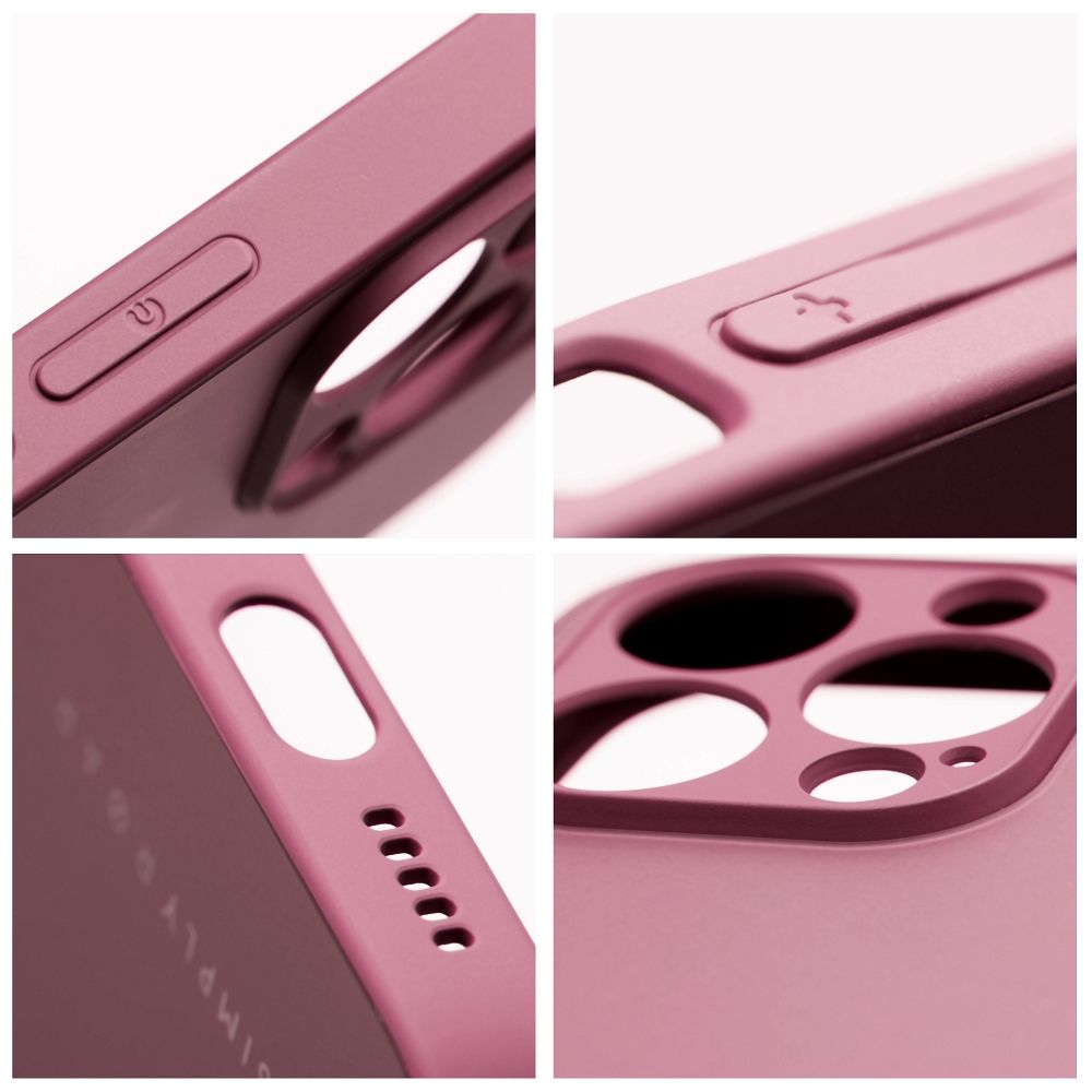 Apple iPhone 12 Pro Max Roar matt üveg hátlap tok (Bordó)