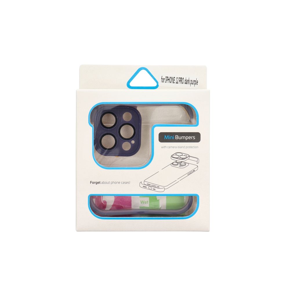 Apple iPhone 12 Pro Mini Bumpers tok kameravédelemmel (Sötétlila)