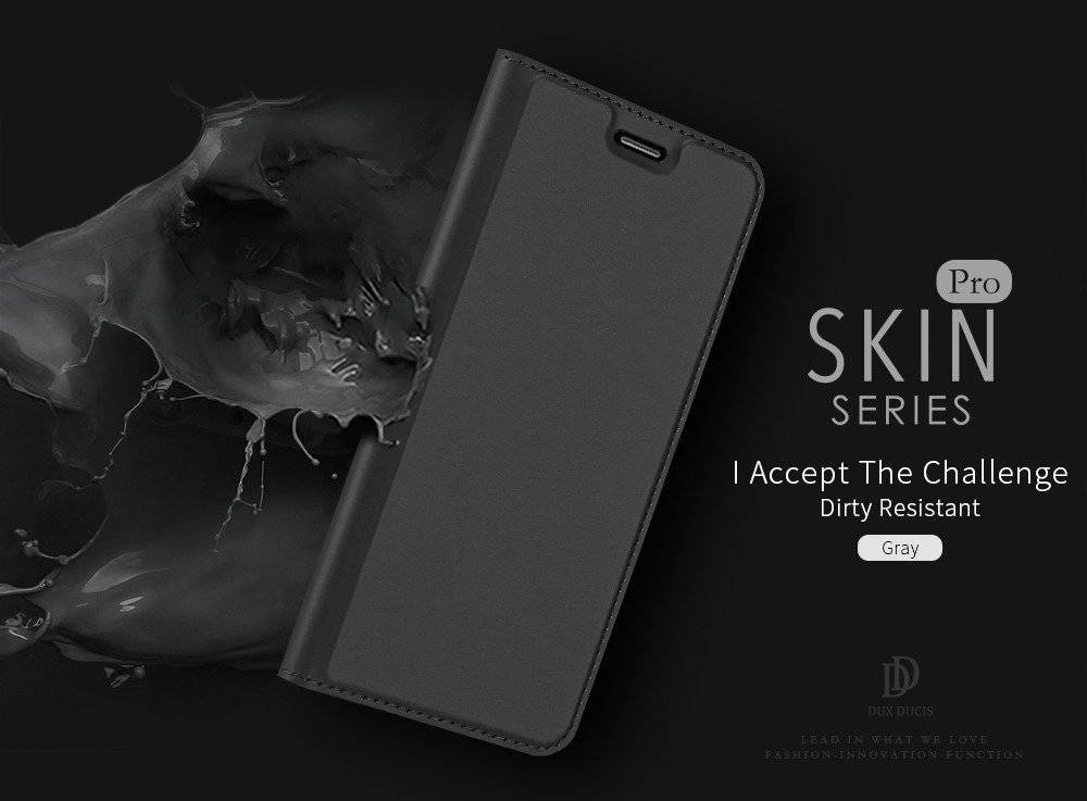 Apple iPhone 12/12 Pro DUX DUCIS skin bőr notesz tok (Fekete)